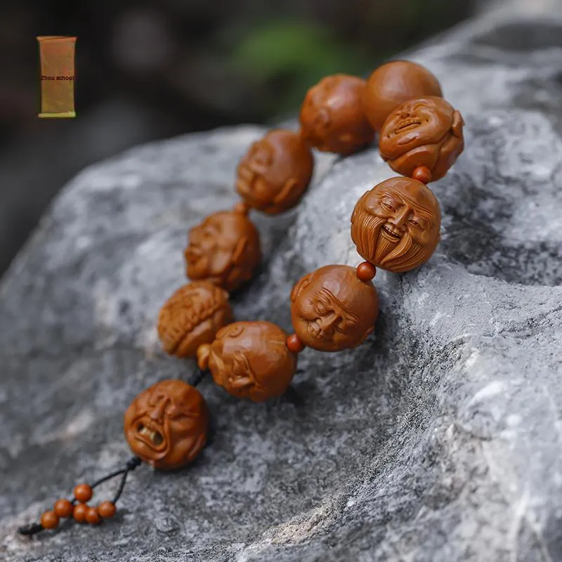 ZHOUPAI Olive Pit Bracelets Unisex-4