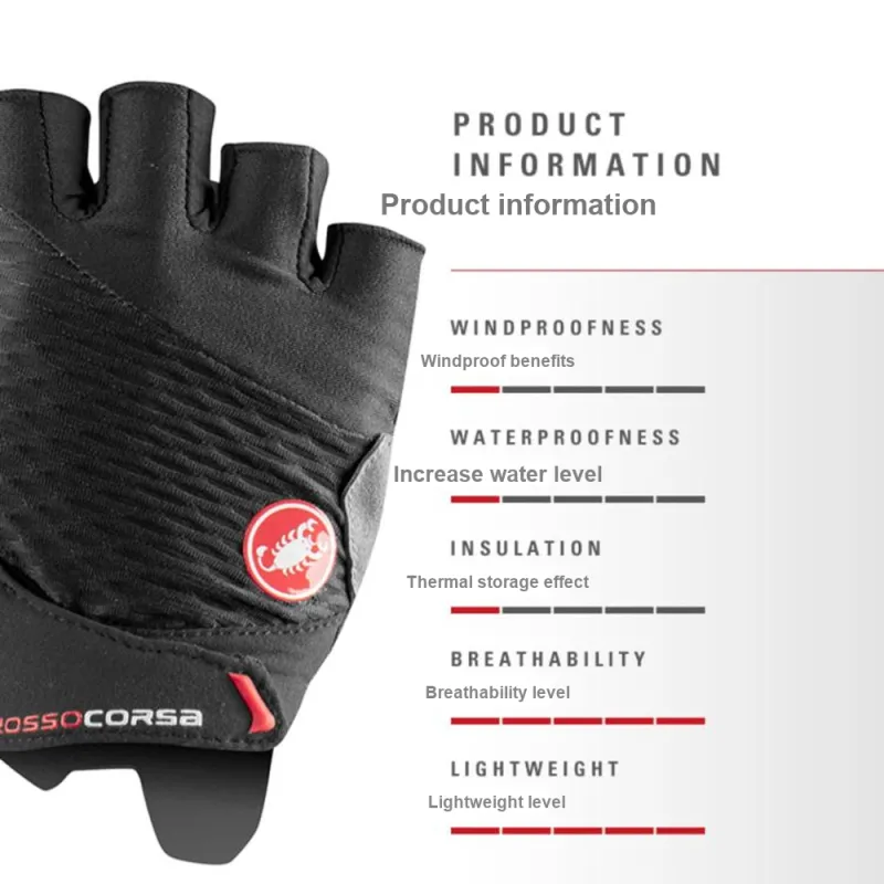 CASTELLI Riding Equipment Cycling Glove Outdoor Unisex Polyester/Polyurethane/Elastane-1