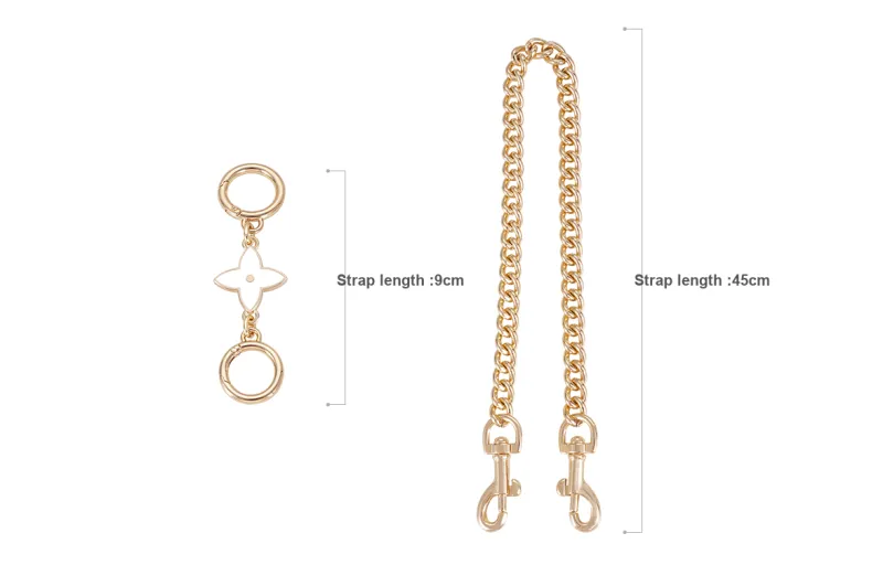 Lan Bao Fan Alloy, Metal, Chain, DuPont Paper Liner Bag Accessory Unisex Gold-41