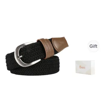 15 MINS Canvas Woven Elastic Pin Buckle Pants Belt Casual Multiple Colors Belt Unisex Width 3.35cm