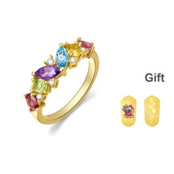 IL&CO. Natural Tourmaline Rings Women's