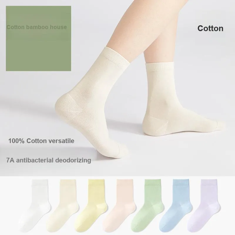 B&C.Room SS24 Mid Calf Socks Fall Winter Women's 5 Pack-11