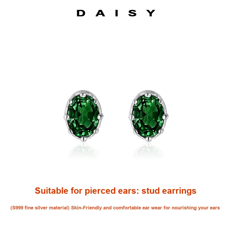 Daisy Dream 999 Fine Silver Stud Earrings Women's-2
