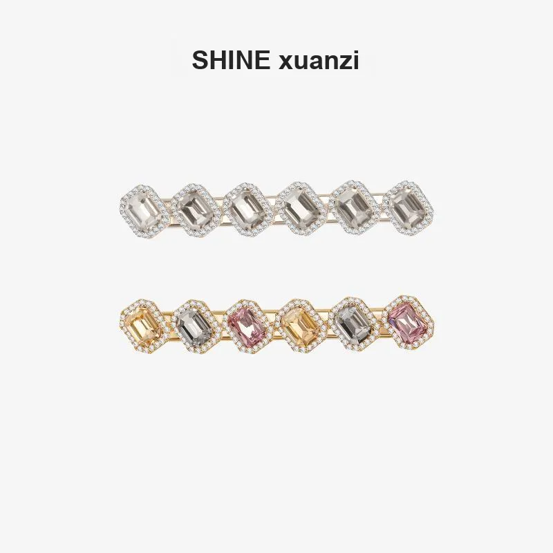 SHINE Copper, Zircon, Crystal Rhinestones Hair Clips Women's-1
