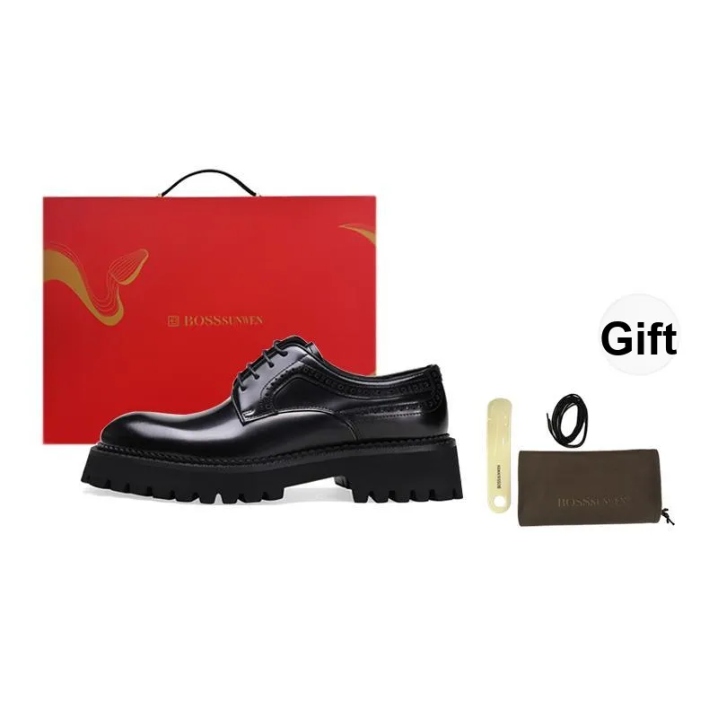 BOSSSUNWEN Dress Shoes Men's Black