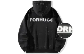 FORHUG Sweatshirts Unisex Black