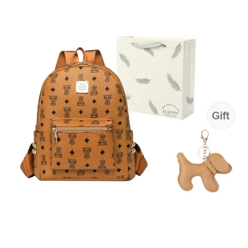 SEVENMOONS PU Backpack Unisex Multicolor-10