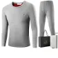 Long-Sleeved Top+Pants Clothing Set (Light Gray) with Fleece Lining/Double-Layer Thickened