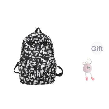 BRABOSTON Nylon Backpack Unisex Black/Blue/Red/Multicolor