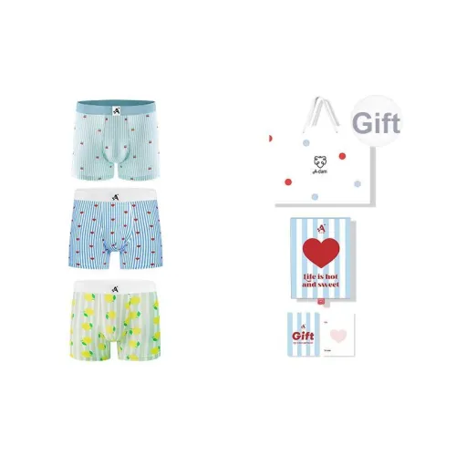 A damunderwear Мужское нижнее белье Подарок для парня Коробка 3 упаковки