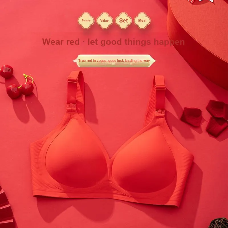MIIOW Underwear Set Women's Gift Box Set Red-5
