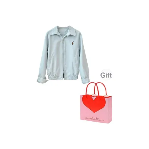 BVODE Светло-синий Сумка для покупок Женские Куртки