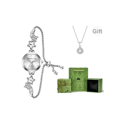 Corriberty Кварцевый механизм сплав ремешок женские часы серебристый циферблат