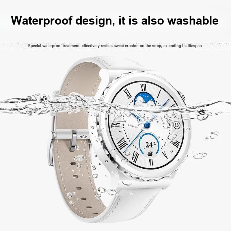 IWabcertoo Huawei Compatibility Watch Band 190MM Cowhide Leather Material-14