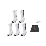 5 Pack (White Black)+Icebreaker Basic Shorts Black