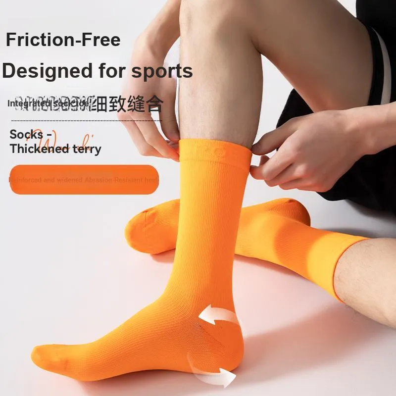 FIRS Mid Calf Socks Men's 4 Pack Mixed color Combination-9