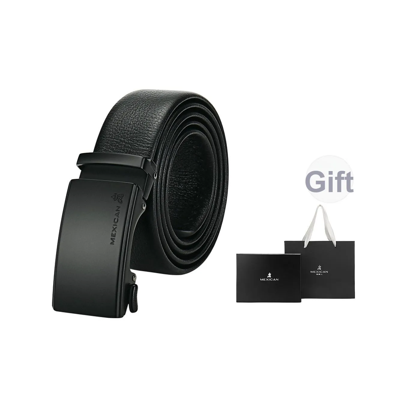 MEXICAN High END Автоматическая застежка ремни из коровьей кожи мужской ширина 3,5 см