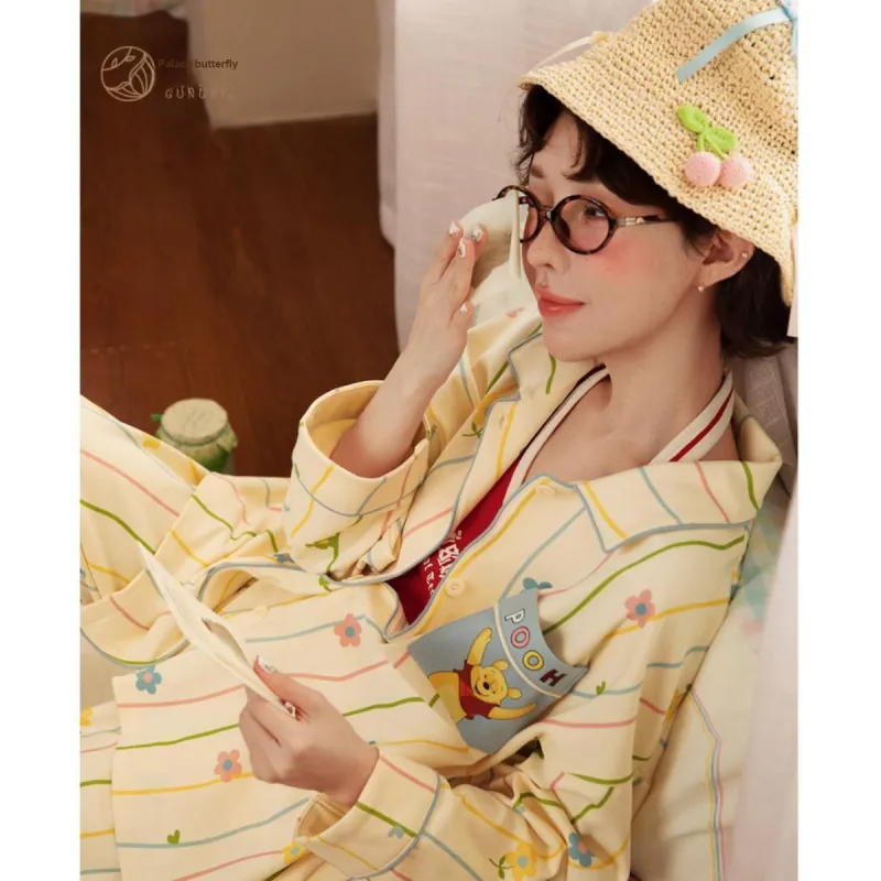 Gongdie x Disney Pajama Set Women's Gift Box Set Apricot-5