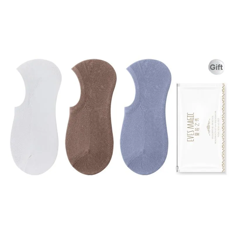 XIA.WA.ZHI.XIU No Show Socks Men's Shopping Bag 3 Pack-12
