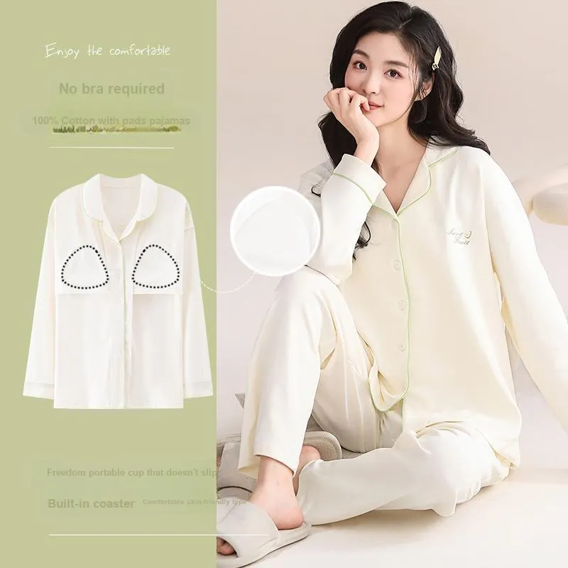 GRACEWELL Pajama Set Women's Milk White-1