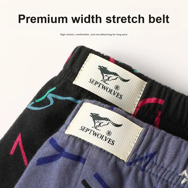 SEPTWOLVES Underpants Men's 4 Pack Gift Box Set+Shopping Bag-33