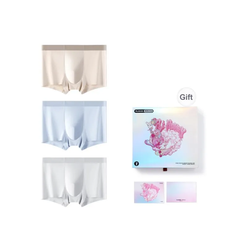 PLAN IN Underpants Men's 3 Pack, Combo Set, Gift Box Set-63