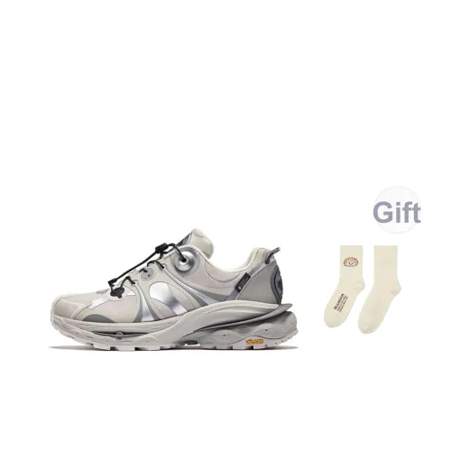 Палладий Slip-resistant Abrasion-resistant Низкий топ Casual Унисекс Серебряный