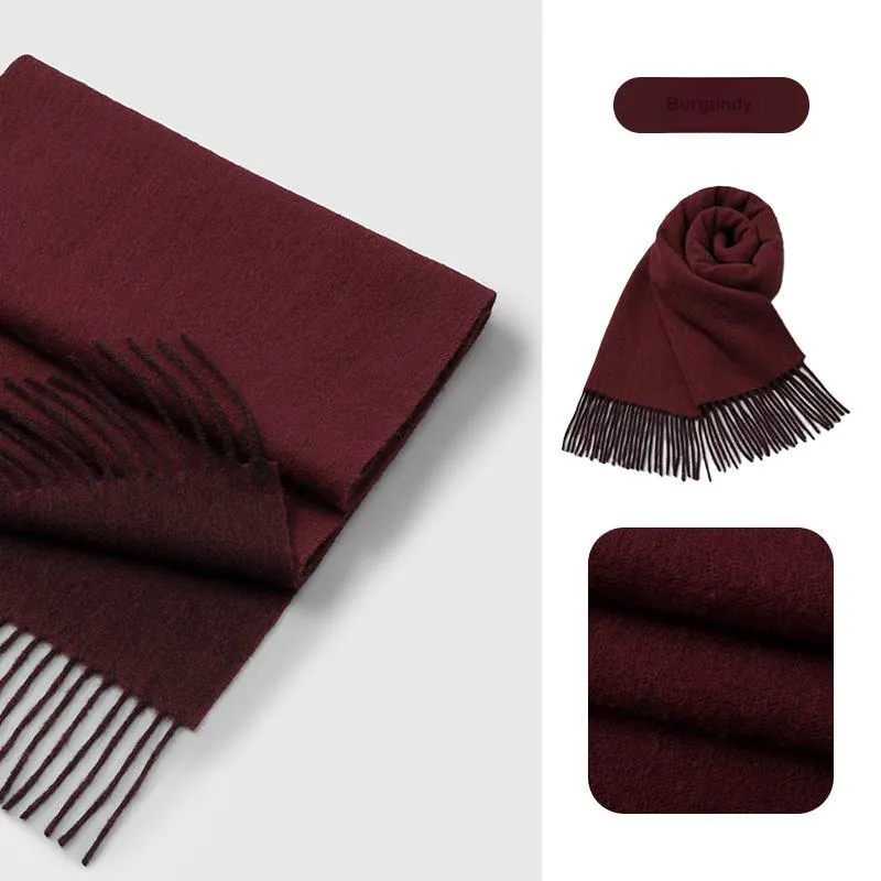 GOLDLION Wool Knit Scarves Unisex-3