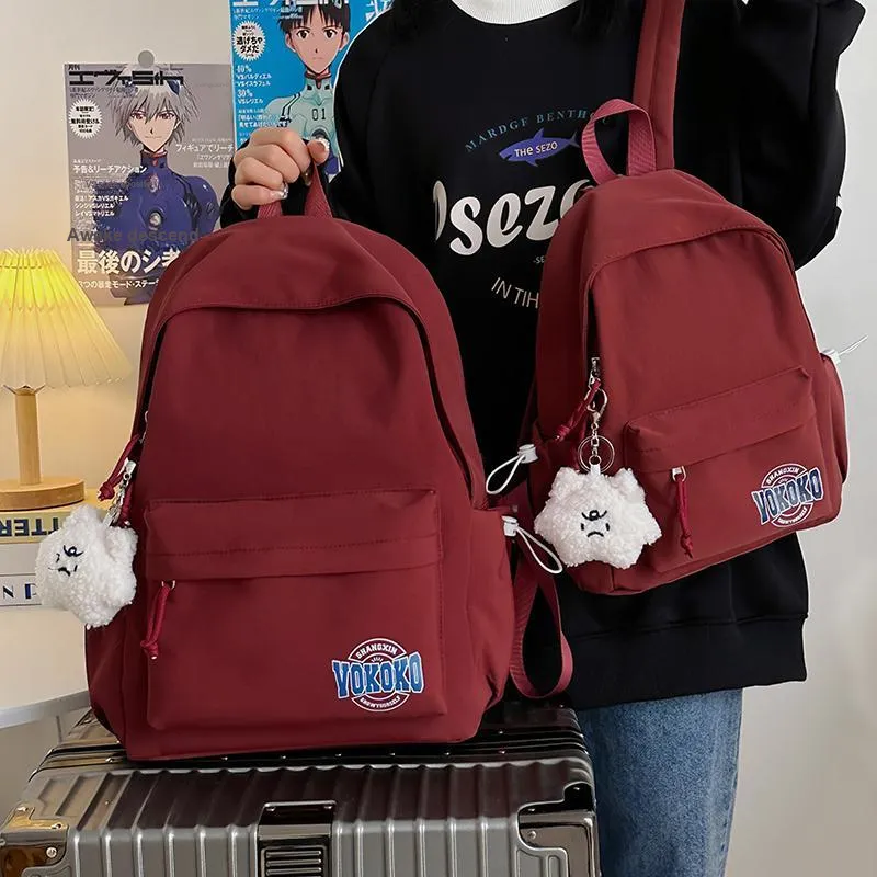 OUZIHUANG Nylon Backpack Large Size Unisex Multicolor-20