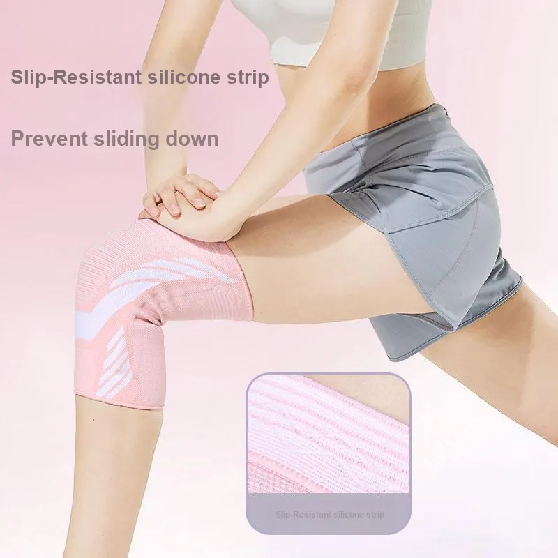 NAILEKESI Knee Pads Polyester Elastane Latex Thread Silicone Running Cycling Fitness Unisex-8