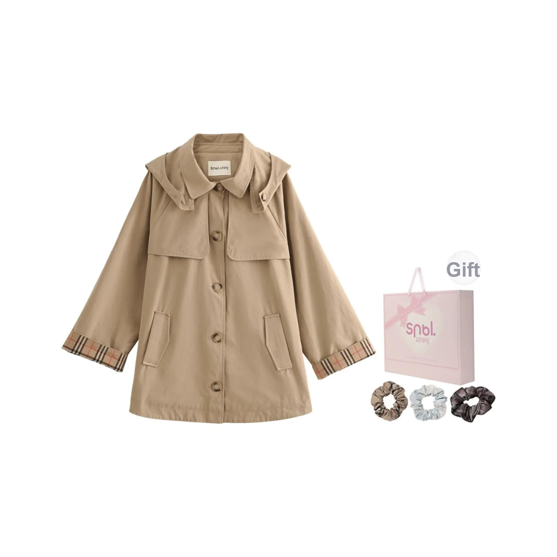 SNBL Хаки Женская Тренч