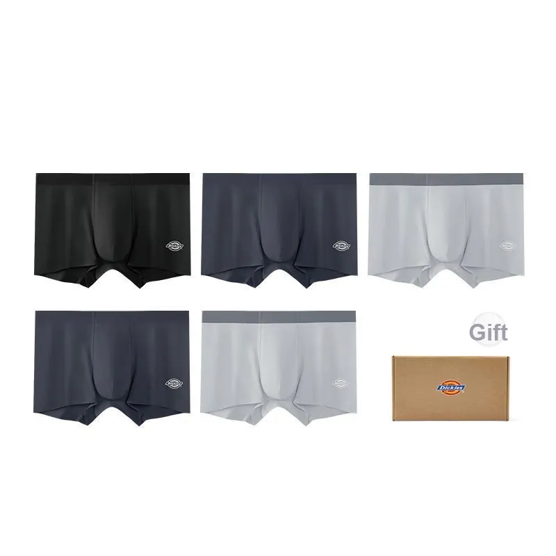 Dickies Underpants Men's Skin Friendly High Rebound Sports Boxer Shorts, Box Combo Set-32