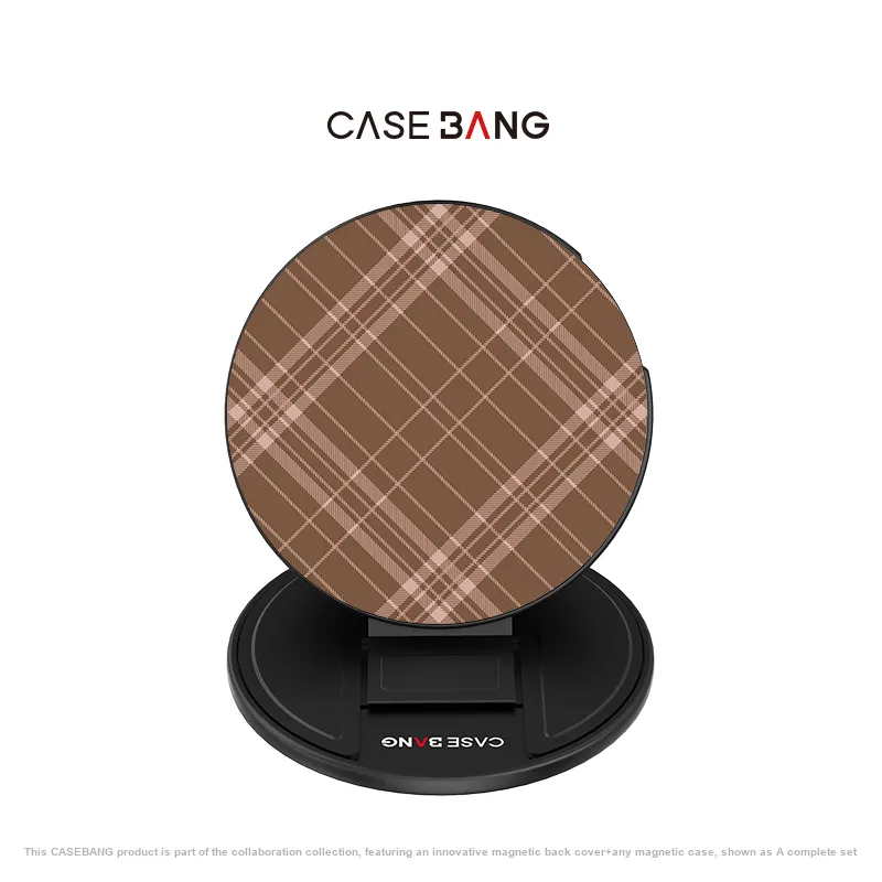 CASEBANG Plaid Collection Detachable Magnetic Phone Stand Compatibility With All Collection Cell Phones Magnetic-2