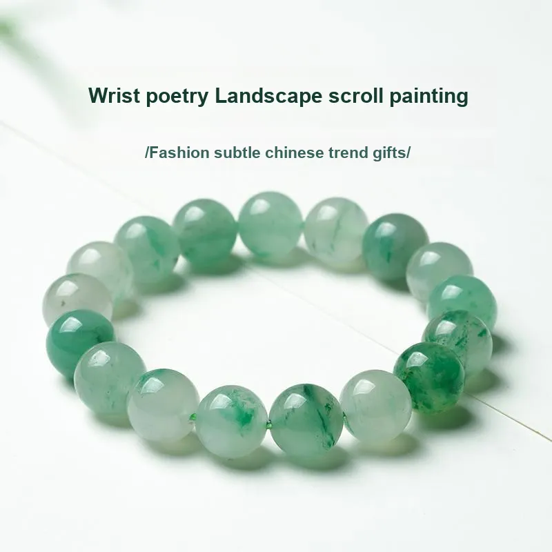 With The Heart Of The Jade African Emerald Bracelets Unisex-1