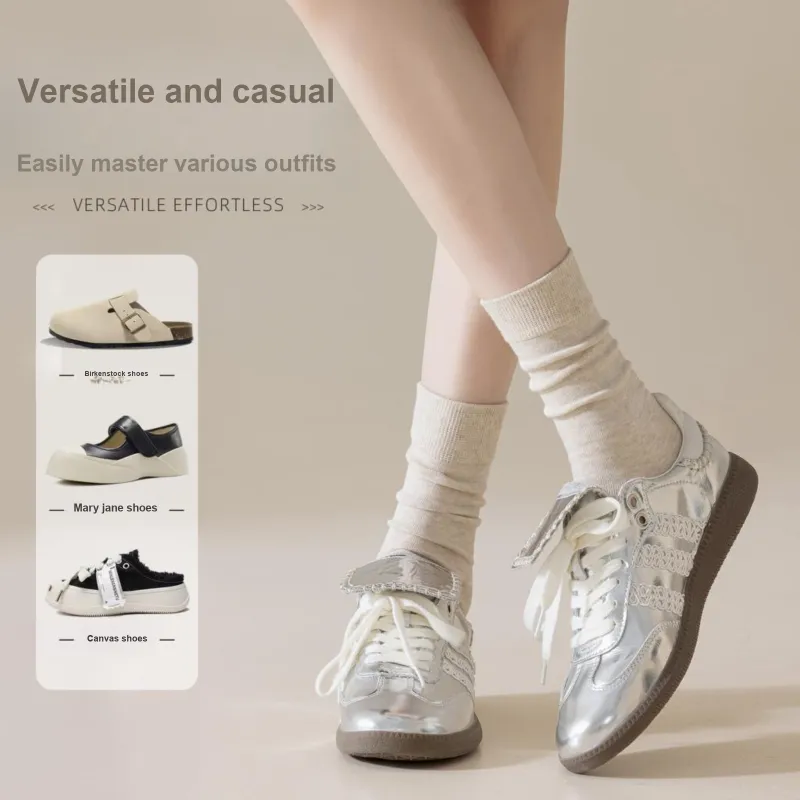 XXLLG Mid Calf Socks Women's 4 Pack-3