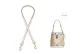 Ecru 1.1 Wide Litchi Grain Gold Fastener 65cm[Compatibility Dempsey Bucket Bag]