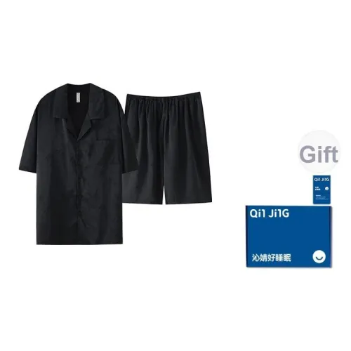Qin Jing Пижамный комплект Унисекс Черный