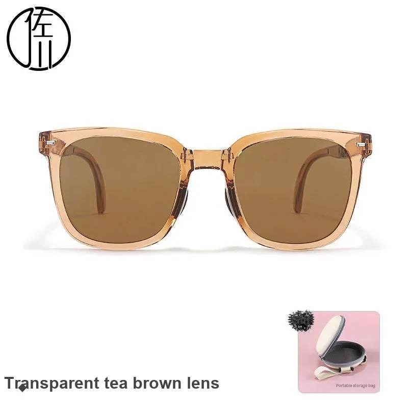 Sagawa TR/Memory Plastic Square Sunglasses Unisex-5