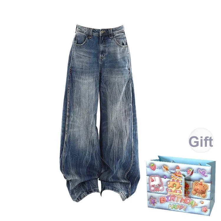 QUIET ANGEL Jeans Women's Blue Shopping Bag Included