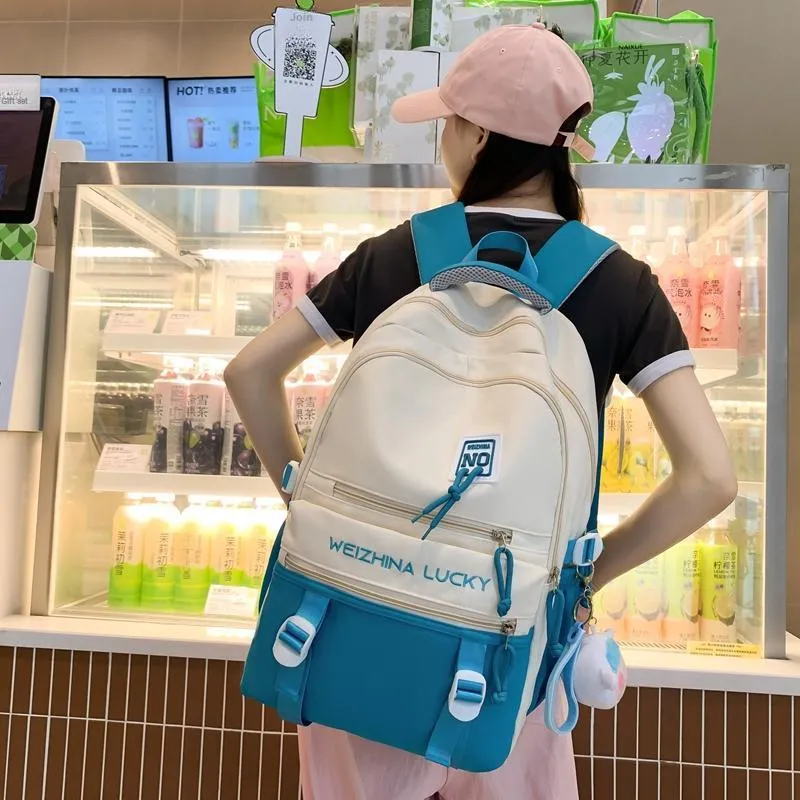 Yalu Nylon Backpack Unisex Multicolor-7