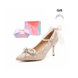 Rhinestone Bowknot Champagne-[7.5cm Box Limited Edition+Limited Edition Crown]Y729