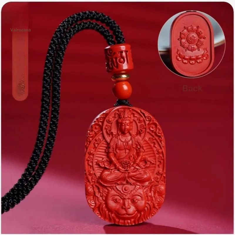 Sima Is Ethereal Cinnabar Jade Pendants Unisex-23