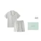 [Gift Box Set]Gray ZT Letter Striped Men's Summer Clothing Sets