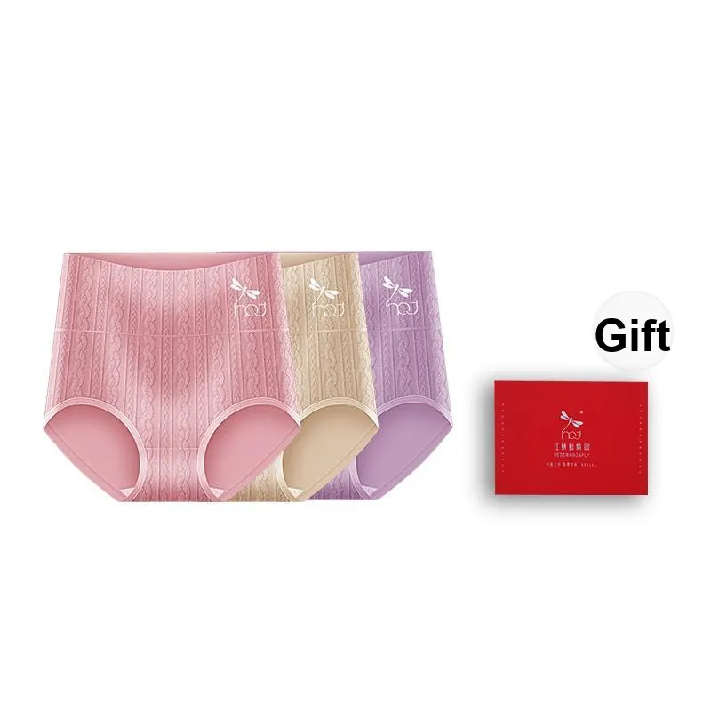 RED DRAGONFLY Cotton Panties Women's 3 Pack Gift Box Set