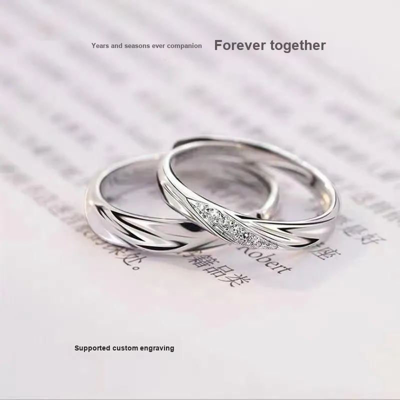 Regalrose 99 Silver Rings Unisex Silver-3