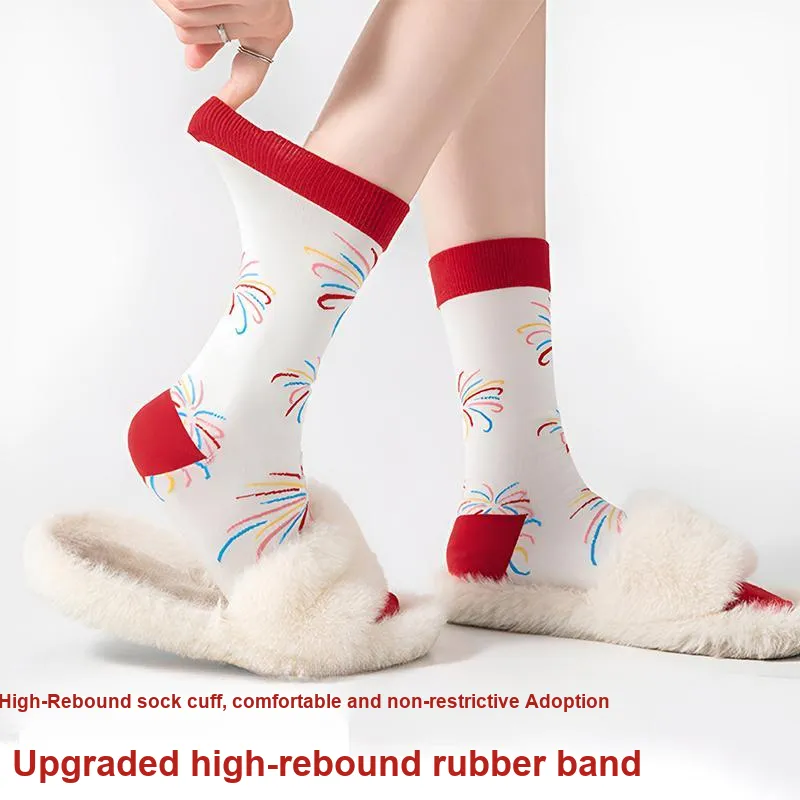 MIIOW Mid Calf Socks Unisex Gift Box Set-16