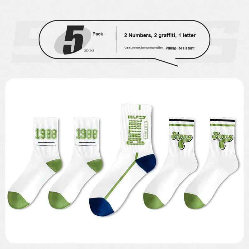 ROBINHOOD Mid Calf Socks Men's 5 Pack-1