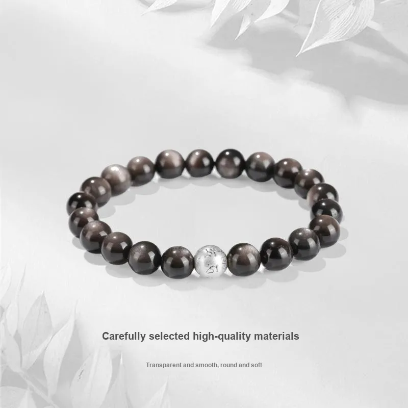 JUICY GRAPE Obsidian Bracelets Unisex-2