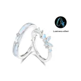 Star Moon Butterfly Ring