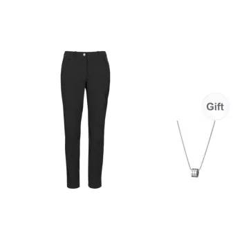 MAMMUT Hiking WB Casual Pants Unisex Black Comes With Necklace